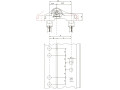 Петля дверная 3D, 3-х секционная, STUBLINA 2108.00.313 Ral 9005 M
